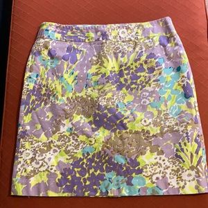 Talbots floral print skirt